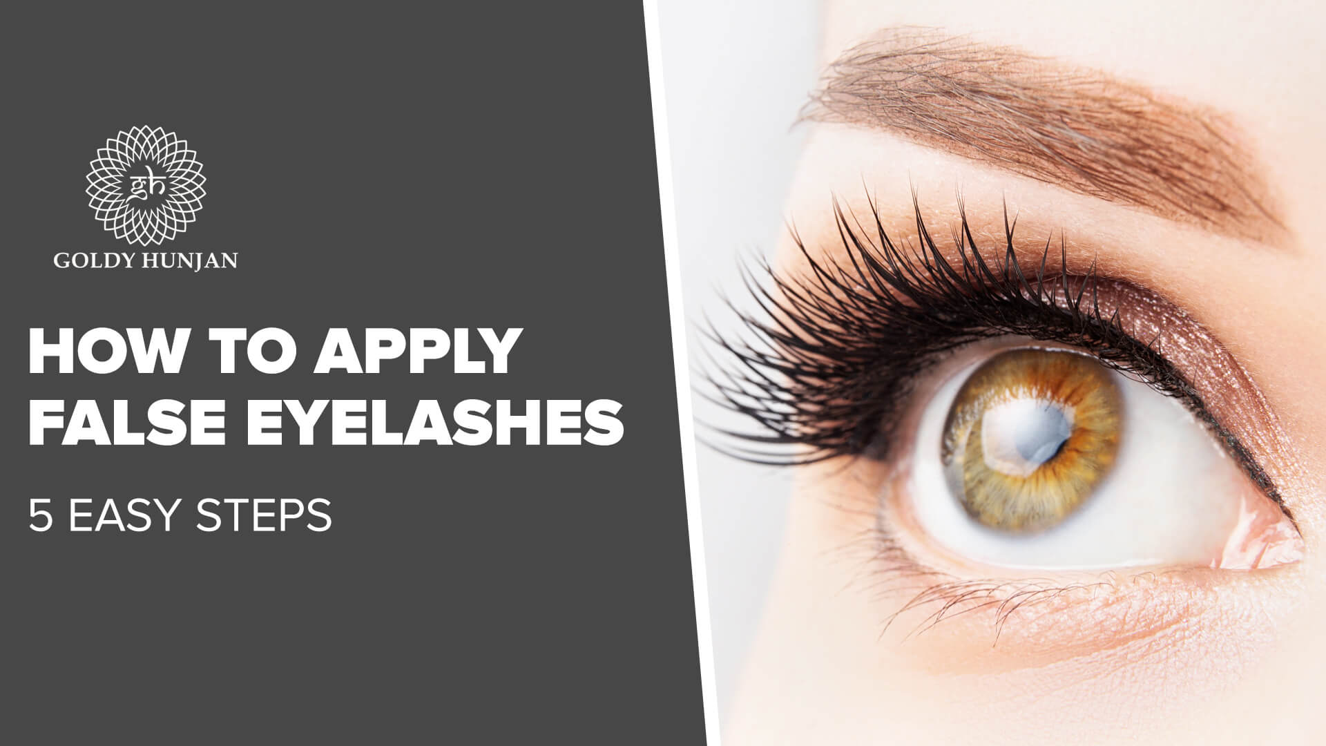 How to apply false eyelashes